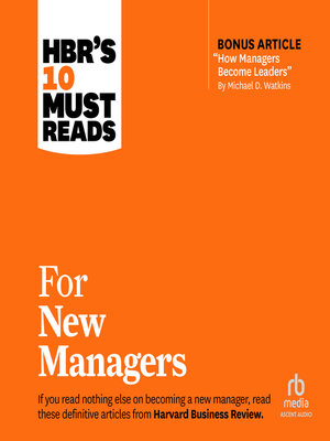 cover image of HBR's 10 Must Reads for New Managers
